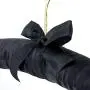 HANGERWORLD 10 Black 17inch Satin Padded Top Coat Clothes Garment Dress Hangers