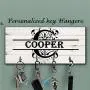 Personalized Monogram Key Holder for wall, Wall Key Rack, Personalized Housewarming Gift, New Home Gift, Wedding Gift, Anniversary Gift, Family Key Holder, Last name key rack, Family custom key hanger