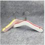DNJKSA 5pcs/lot 27cm Baby Wooden Hanger Children Small Wood Hangers for Clothes(Random Color)
