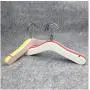 DNJKSA 5pcs/lot 27cm Baby Wooden Hanger Children Small Wood Hangers for Clothes(Random Color)