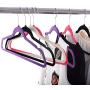 60PCS Non Slip Velvet Clothes Suit/Shirt/Pants Hangers White, Black, Purple,Red