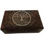 vrinda Wooden Storage Boxes Tree of Life- Natural Color