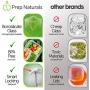 Prep Naturals Glass Meal Prep Containers 3 Compartment - Bento Boxes Containers Glass Food Storage Containers with Lids - Food Containers Food Prep Containers Glass Storage Containers with Lids 3 Pack