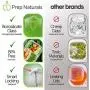 Prep Naturals Glass Meal Prep Containers 3 Compartment - Bento Boxes Containers Glass Food Storage Containers with Lids - Food Containers Food Prep Containers Glass Storage Containers with Lids 3 Pack