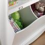 Sauder Pogo Bookcase/footboard, Soft White finish