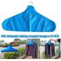 10Pcs PVC Inflatable Clothes Hanger Rack Foldable Non Slip Travel Portable Coat Hangers