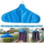 10Pcs PVC Inflatable Clothes Hanger Rack Foldable Non Slip Travel Portable Coat Hangers