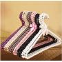 5pcs Random Color Clothes Hanger Plastic Pearl Beaded Bow Clothes Dress Coat Hangers Closet Coat Dry Rack