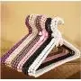 5pcs Random Color Clothes Hanger Plastic Pearl Beaded Bow Clothes Dress Coat Hangers Closet Coat Dry Rack