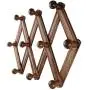 Wooden Expandable Coat Rack,Wall Mounted Hanging Hat/Scarf/Jewelry Hanger for Entrance,Bedroom,Living Room,Utility Hooks Home Decor 10 Hook/Set