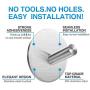 EMISK Self Adhesive Towel Hooks, 304 Stainless Steel Stick On Hooks Robe Hook Hanger Heavy Duty, Waterproof Wall Hooks Holder for Bathroom Kitchen and Bedroom [6 Pack]