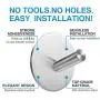 EMISK Self Adhesive Towel Hooks, 304 Stainless Steel Stick On Hooks Robe Hook Hanger Heavy Duty, Waterproof Wall Hooks Holder for Bathroom Kitchen and Bedroom [6 Pack]