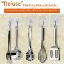 Sticky Hook Kitchen Wall Hook 24PCS Nail-Free Sticky Hanger, with Stainless Steel Hook, Reusable Practical Towel Bathroom Hook Sticky Hook Kitchen Wall Hook 24PCS Nail-Free Sticky Hanger, with Stainless Steel Hook, Reusable Practical Towel Bathroom Hook