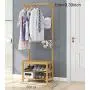 ZCYX Nordic Hangers Hall Cabinet Shoe Cabinet Coat Rack Floor Shoe Rack Hanger Living Room Clothes Rack (Size : 60cm)