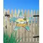 Beach Decor G.DeBrekht Starfish Scenic Sunrise Beach Coast Waves Wooden Door hanger/wall decor #8198531H