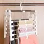 HJYPYJ Magic Hanger,Rotatable Multifunction Magical Hangers,Card Buckle Design Non-Slip Trouser Hangers,Space-Saving Organizer Hangers, Strong Bearing Capacity/White / 37.9x37cm HJYPYJ Magic Hanger,Rotatable Multifunction Magical Hangers,Card Buckle Design Non-Slip Trouser Hangers,Space-Saving Organizer Hangers, Strong Bearing Capacity/White / 37.9x37cm