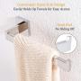 Bathroom Kitchen Towel Holder, Suyar SUS304 Stainless Steel Hand Towel Bar, Kitchen Towel Hanger for Cabinet Wall Mount, Polished Chrome
