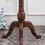 JUFU Coat Rack Coat Rack, Home Floor-Standing Wooden Hangers Bedroom Living Room Vertical Clothes hat Storage Rack, (Color : Walnut Color)