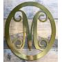 Metal Monogram Letter, Monogram Wreath, Door Hanger Monogram, Metal Monogram Letter, Oval Monogramed Wreath, Wall Art