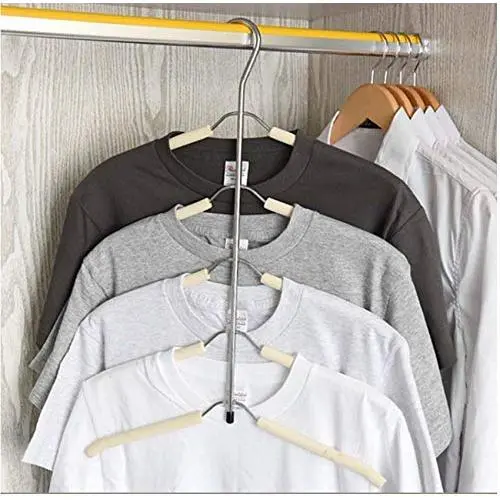 2pcs Color Random Multilayer Fish Bone Shape Stainless Steel Clothing Storage Racks Clothes Hanger Storage Holder Wardrobe Laundry Drying Rack 2pcs Color Random Multilayer Fish Bone Shape Stainless Steel Clothing Storage Racks Clothes Hanger Storage Holder Wardrobe Laundry Drying Rack