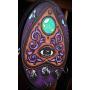 Large Mystic Eye Ouija Inspired Planchette Holo Moon Phase Hand Made 3 Hook Jewelry Key Hanger Organizer