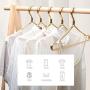 Clothes Hanger Pack of 10 Hangers with Notches Metal Hangers with Bar Non Slip Anti-Rust Hangers Ideal for Suits Garments Sweater Shirts Pants Hangers (Color : Gold, Size : 420.921cm)