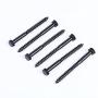 CCJH Antique Style Wood Door Hardware Rhombus Style Rollers Hangers Black (NO SLIDING RAIL)