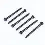 CCJH Antique Style Wood Door Hardware Rhombus Style Rollers Hangers Black (NO SLIDING RAIL)