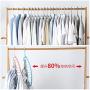 DNJKSA Space Saver Hangers Multifunctional Magic Clothes Hangers Closet Organizer Hook Rack(2 Pieces/Lot)(Random Color)