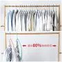 DNJKSA Space Saver Hangers Multifunctional Magic Clothes Hangers Closet Organizer Hook Rack(2 Pieces/Lot)(Random Color) DNJKSA Space Saver Hangers Multifunctional Magic Clothes Hangers Closet Organizer Hook Rack(2 Pieces/Lot)(Random Color)