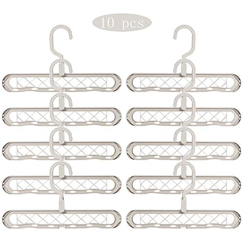 HJYPYJ Magic Hanger,Rotate Multifunction Magical Hangers,Tasteless PP Hanger,Space-Saving Organizer Hangers, Vertical Suspension/Gray / 30x18cm