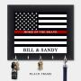 Personalized Key Holder, Firefighter Gift, Key Hanger, Wall Key Rack, Wall Key Holder, Key Holders, Rustic Wood Key Holder 10" x 12"