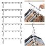 5PC Half toroidal Universal Metal Clothes Closet Hangers Clothing Organizer Hangers Clothing Organizer Clothes Hanger Rack Decoration