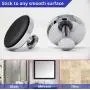 HOME SO Bathroom Hook with Suction Cup Holder, Diamond Collection - Removable Shower & Kitchen Hooks Hanger for Towel, Bath Robe, Coat, Loofah (Chrome 2-Pack)