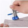 20 Pcs Stainless Steel Trouser Hanger Rack Coat Pants Skirt Hangers Clothes Stand Holder with 2 Adjustable Non-Slip Clips Random Color