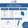 WallX - xHang | A Designer Quality Picture Hanging System - Heavy Duty Damage-Free Picture Hanger for Your Home | Perfect for Pictures, Mirrors & Posters - Holds Up to 25lbs (3 Pack)