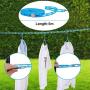 Travel Hangers for Cruise 10 PCS Foldable Hangers with 20 Clips 1 Pack Clothesline Portable Clothes Hangers Non-Slip Lightweight for Home Travelling Hiking Camping Home-use Pants Suitcase