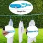 Travel Hangers for Cruise 10 PCS Foldable Hangers with 20 Clips 1 Pack Clothesline Portable Clothes Hangers Non-Slip Lightweight for Home Travelling Hiking Camping Home-use Pants Suitcase