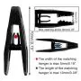 Corodo Plastic Hanger Clips, Black Strong Pinch Grip Clips for Use with Slim-line Clothes Velvet Hangers, Multi-Purpose Finger Clips 100 Pack Corodo Plastic Hanger Clips, Black Strong Pinch Grip Clips for Use with Slim-line Clothes Velvet Hangers, Multi-Purpose Finger Clips 100 Pack