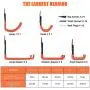 Garage Hooks Steel Utility Double Hooks Heavy Duty Garage Storage Hooks Hangers U Hooks Garage Tool Storage Organizer for Organizing Power Tools, Ladders, Bulk items, Bikes, Ropes,8packs