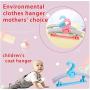 10pcs Random Color Adjustable Clothes Hanger Rack Plastic Towel Display Hanger for Baby Adults Children Kids Clothing Drying Rack Hanging