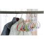 10pcs Random Color Candy Color Space Saving Plastic Coated Metal Clothes Hanger, Heavy Duty Non Slip Shirt Dress Rack