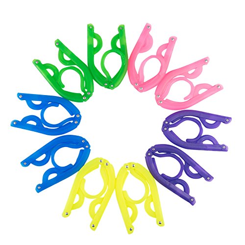 Daixers 10PCS Portable Folding Clothes Hangers Clothes Drying Rack for Travel Daixers 10PCS Portable Folding Clothes Hangers Clothes Drying Rack for Travel