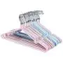 10Pcs Children Adult Clothes Hanger Clothes Drying Rack Non Slip Metal Shirt Hook Hangers Coat Hanger Clothes Accessories Rack,Purple