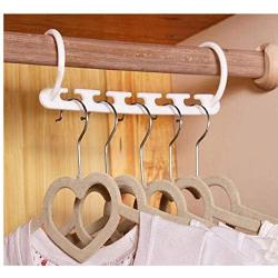 Practical Closet Organizer 10 Pcs 5 Magic Holes Hangers Space Saving Clothes Wonder Magic Clothes Hangers Clothes Hanger