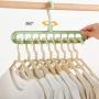 HJYPYJ Magic Hanger,5 Pieces 360?? Rotate Multifunctional Hangers,Durable Sturdy Plastic Space-Saving Organizer Hanger Wide Shoulder Design/Random Color / 33.5x18cm