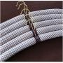 5pcs 45CM Men Hangers Sponge Padded Hangers Foam Hanger Non Slip Satin Canvas Covers for Adults Clothes Men Suits Bridegroom Suits