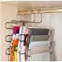 5PC 5 Layers S Shape Multifunctional Clothes Hangers Decoration Pants Storage Hangers Cloth Rack Multilayer Storage Cloth Hanger