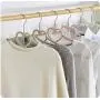 10pcs Random Color Non-Slip Ultra-Thin 360 Degree Swivel Flocked Adult Clothes Hangers with Heart Tie Bar Notched Shoulders for Garment 10pcs Random Color Non-Slip Ultra-Thin 360 Degree Swivel Flocked Adult Clothes Hangers with Heart Tie Bar Notched Shoulders for Garment