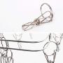 Clothes Hangers Decorative, Clothes Hangers Bulk Laundry Hanger Clothes Drying Clip Holder Underwear Bra Socks Airer Rack, Material Stainless steel